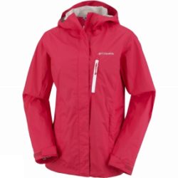 Columbia Women's Pouring Adventure Jacket Red Hibiscus